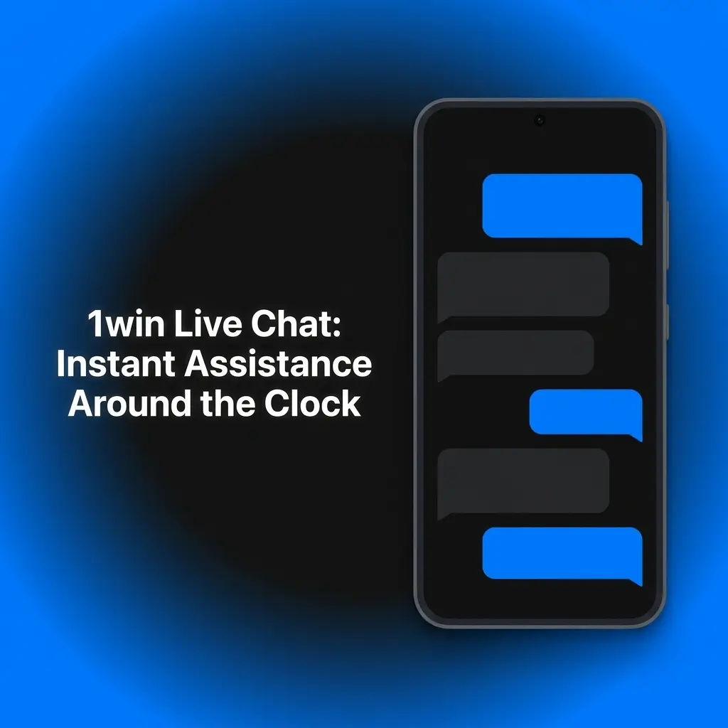 1win Live Chat support interface