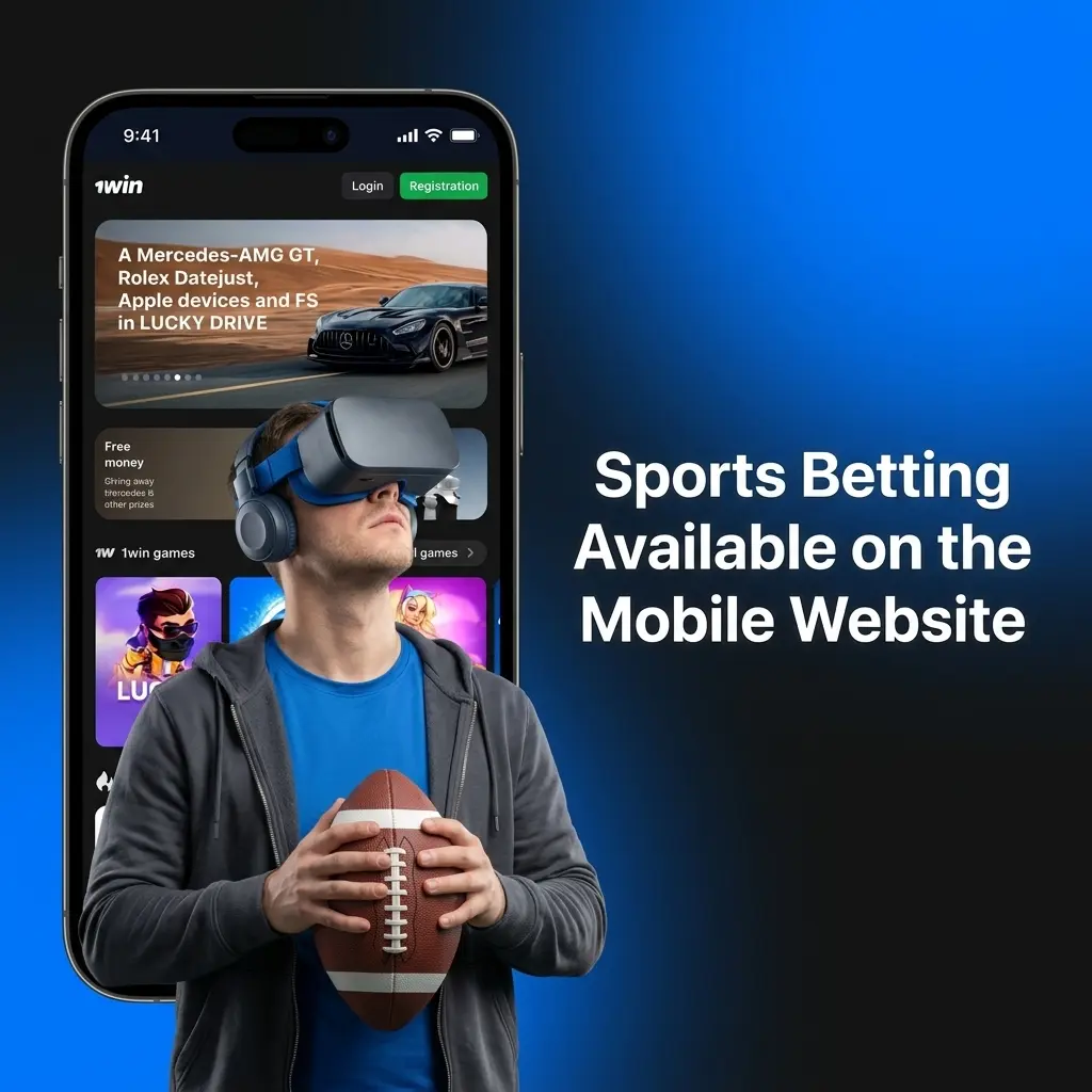 Sports betting on 1win mobile website