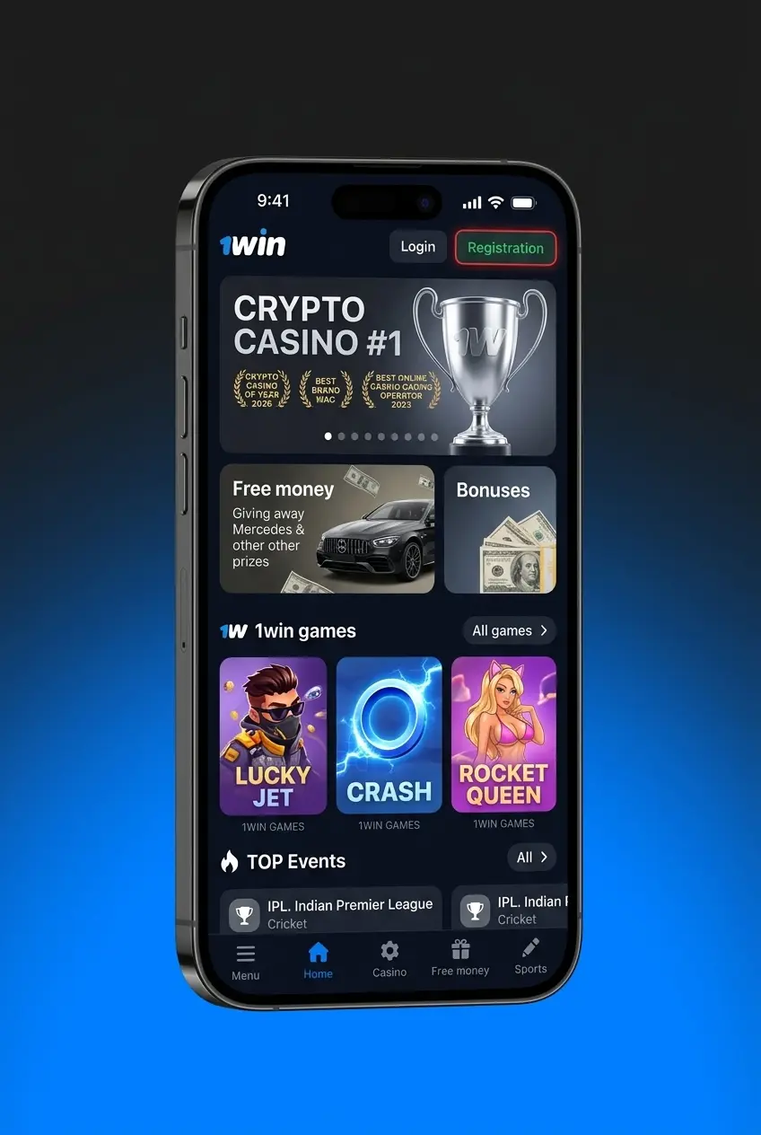 Sign Up button on 1win registration page