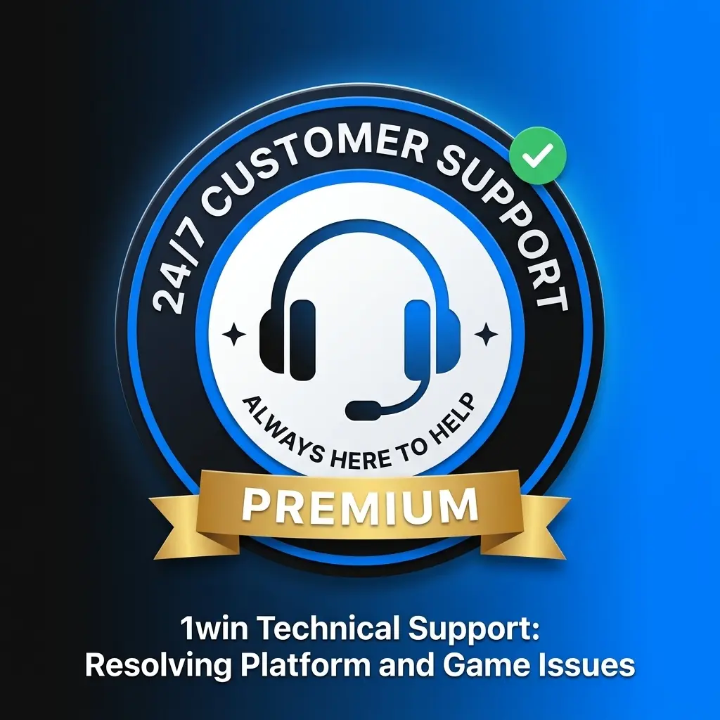 1win technical support team assisting players with platform and game issues