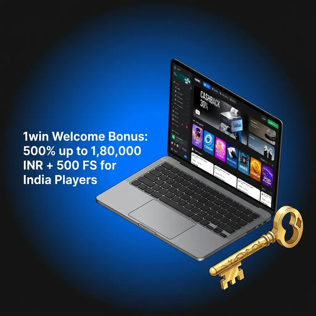 1win Welcome Bonus 500% up to 1,80,000 INR plus 500 Free Spins for India Players