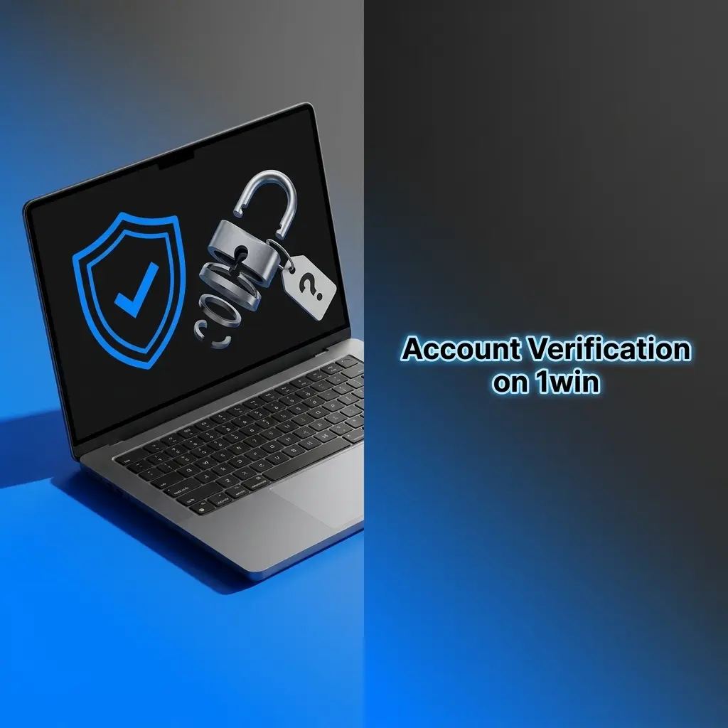Account verification process on 1win showing ID document upload