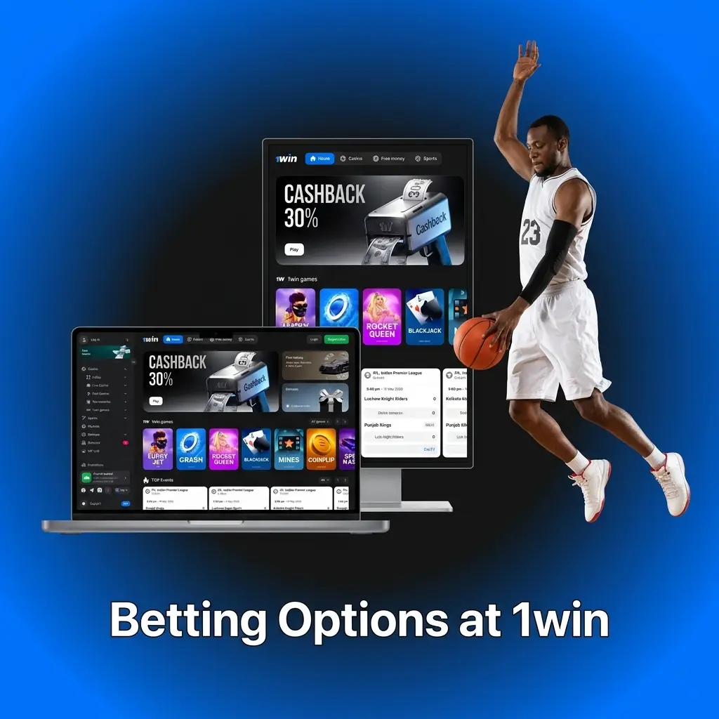 Betting options at 1win — Live Betting, Multi Live, and Line pre-match