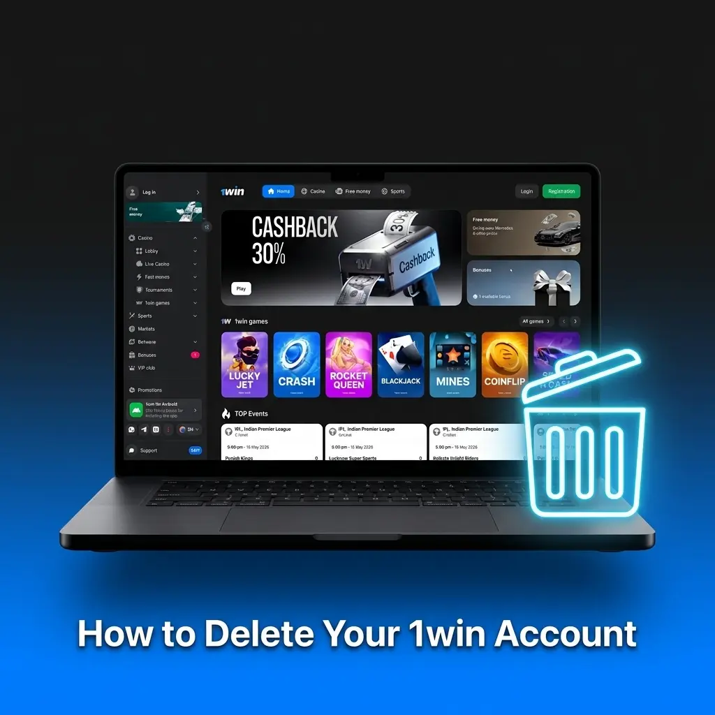 How to delete your 1win account