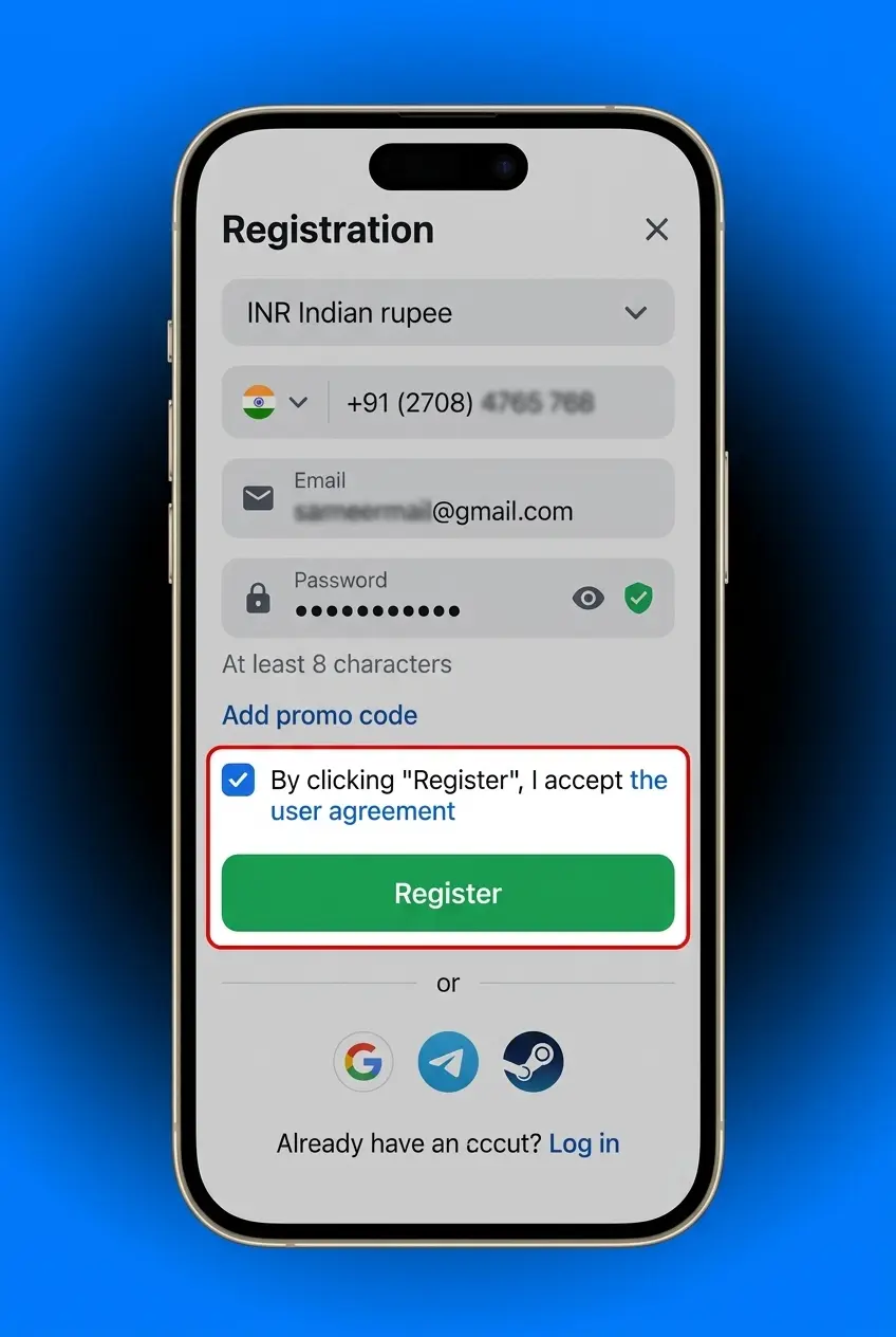 1win account confirmation and activation