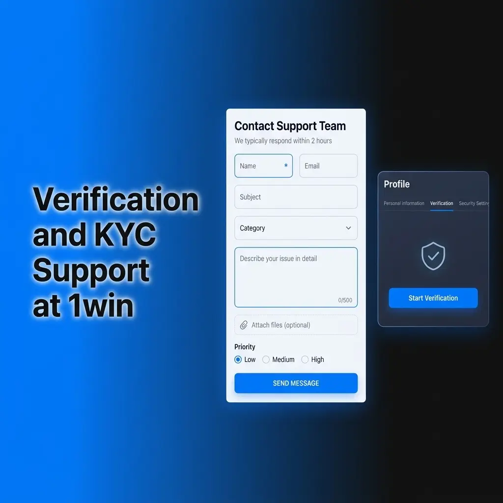 Verification and KYC Support at 1win