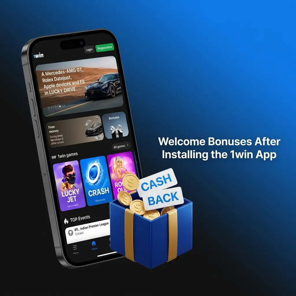 Welcome Bonuses After Installing the 1win App